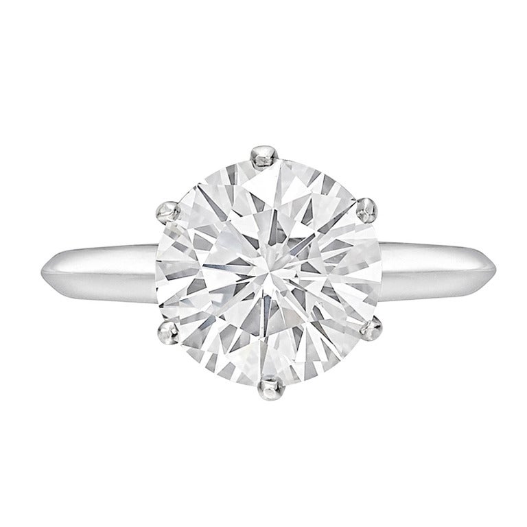 Lovely 3 Carat Tiffany Diamond Ring