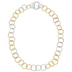 POMELLATO Gold Circle Link Chain Necklace
