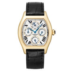 Cartier Yellow Gold Tortue Perpetual Calendar Wristwatch