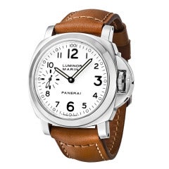 Panerai Stainless Steel PAM 113 Luminor Marina Wristwatch