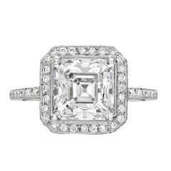 Fred Leighton Asscher-Cut Diamond Ring