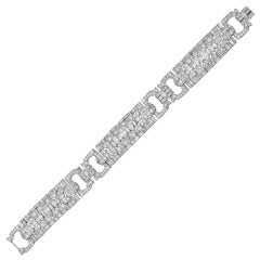 Art Deco Diamond Panel Bracelet