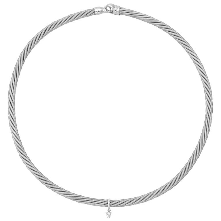 Wellendorff ​"Princesse" White Gold Rope Necklace