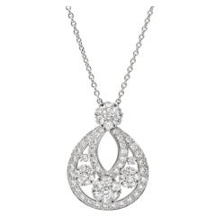 Van Cleef & Arpels Diamond Platinum Snowflake Pendant