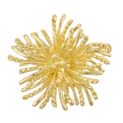 Tiffany & Co. Gold Anemone Pin