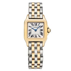 Cartier ​Lady's Yellow Gold and Stainless Steel Santos Demoiselle Wristwatch