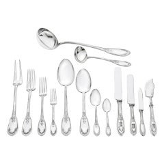 Schwartz & Stein Silver Coat of Arms Flatware Set