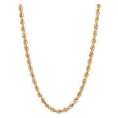 Van Cleef & Arpels Gold Rope Chain Long Necklace
