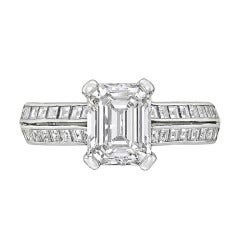 Tiffany & Co. 1.72 Carat Emerald-Cut Diamond Ring