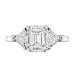 1.64 Carat Emerald-Cut Diamond Ring