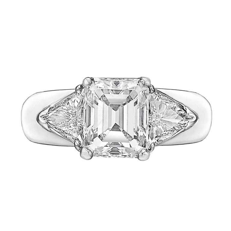 2.02 Carat Emerald-Cut Diamond Ring