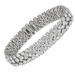 Vintage VAN CLEEF 
ARPELS Five-Row Diamond Bracelet