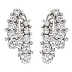 HARRY WINSTON Diamond 'Waterfall' Earrings