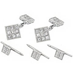 CARVIN FRENCH Square-Cut Diamond Dress Set