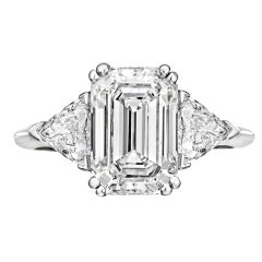 Emerald-Cut Diamond Engagement Ring