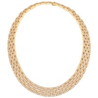 CARTIER Panthére Diamond Link Necklace