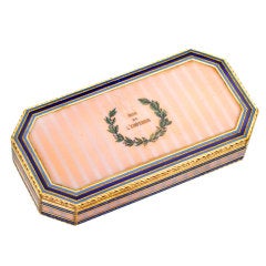 Napoleon Gold & Enamel Snuff Box