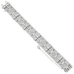 Art Deco Diamond Panel Bracelet