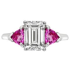 2.05 Carat Emerald-Cut Diamond Engagement Ring