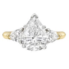 2.14 Carat Pear-Shaped Diamond Engagement Ring