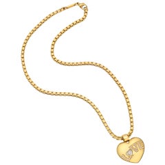 CHOPARD Gold & Diamond "Love" Heart Pendant