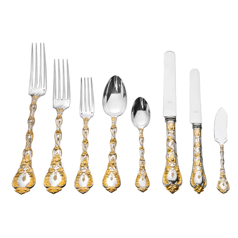 ODIOT Gilded Silver Flatware Set