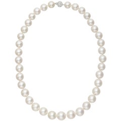 South Sea Pearl Necklace with Diamond Clasp 7