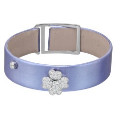 VAN CLEEF & ARPELS Pavé Diamond "Cosmos" Strap Bracelet