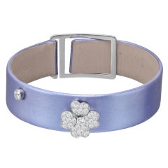 VAN CLEEF 
ARPELS Pavé Diamond "Cosmos" Strap Bracelet