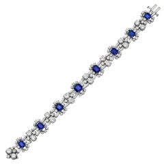 OSCAR HEYMAN Sapphire & Diamond Bracelet