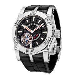 ROGER DUBUIS Stainless Steel Easy Diver Tourbillon Wristwatch