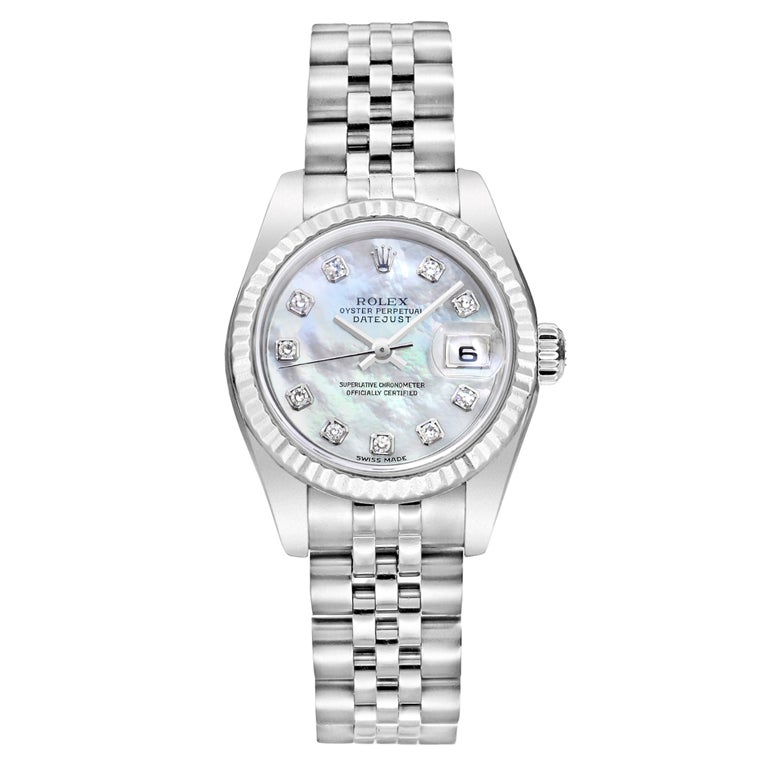 ROLEX Stainless Steel Lady-Datejust Automatic Watch Ref 179174 For Sale