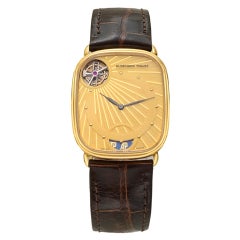 Vintage AUDEMARS PIGUET Yellow Gold Automatic Tourbillon Wristwatch