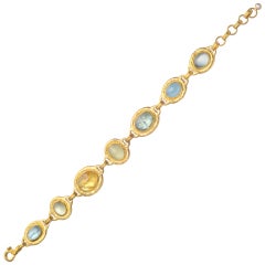 GURHAN Gold Gem-Set Link Bracelet