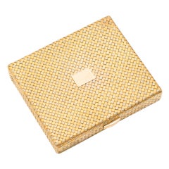 BOUCHERON Woven Gold Cigarette Case