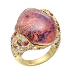 NICHOLAS VARNEY Mexican Fire Opal Cocktail Ring