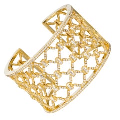 VERDURA "Kensington" Diamond Cuff Bracelet