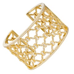 VERDURA "Kensington" Diamond Cuff Bracelet