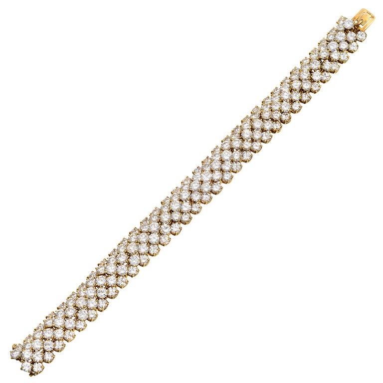 Van Cleef & Arpels Five-Row Diamond Bracelet