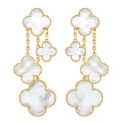 Van Cleef 
Arpels Mother-of-Pearl "Magic Alhambra" Earrings