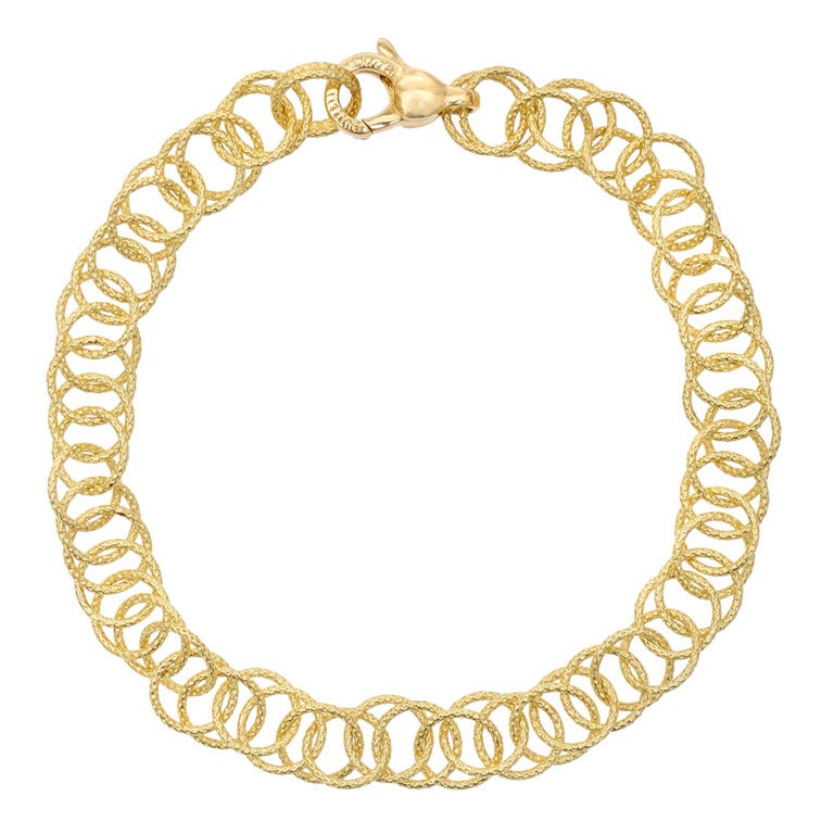 BUCCELLATI "Honolulu" Gold Link Bracelet at 1stDibs