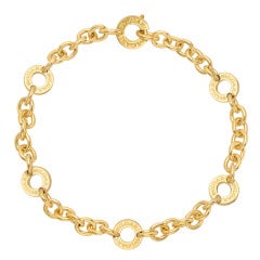BULGARI Gold Charm Bracelet