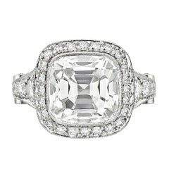 TIFFANY & CO. 3.80 Carat Cushion-Cut Diamond "Legacy" Ring