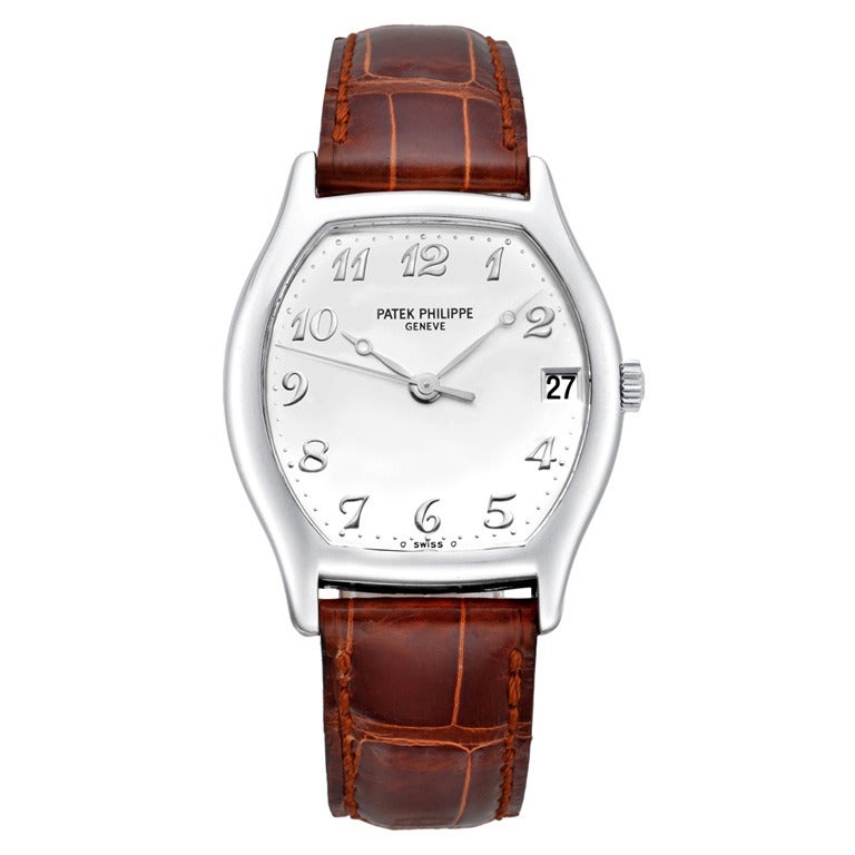 Patek Philippe White Gold Gondolo Wristwatch Ref 5030G