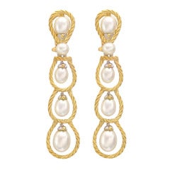 BUCCELLATI ​"Rete" Pearl Drop Earrings