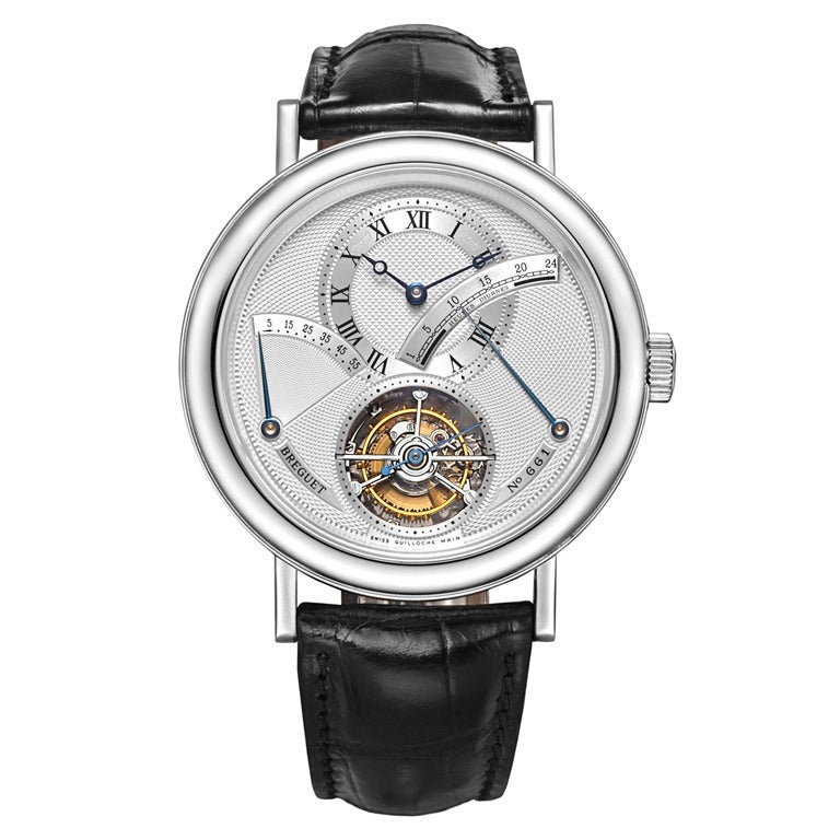 Breguet  Platinum Tourbillon Power Reserve Wristwatch