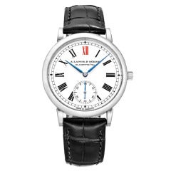 A. Lange & Sohne Platinum Anniversary Langematik Wristwatch Ref 302.025