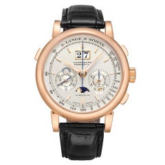 A. Lange & Sohne Rose Gold Datograph Perpetual Wristwatch Ref 410.032