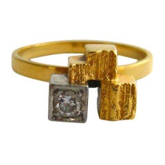 BJORN WECKSTROM for LAPPONIA Gold and Diamond Ring