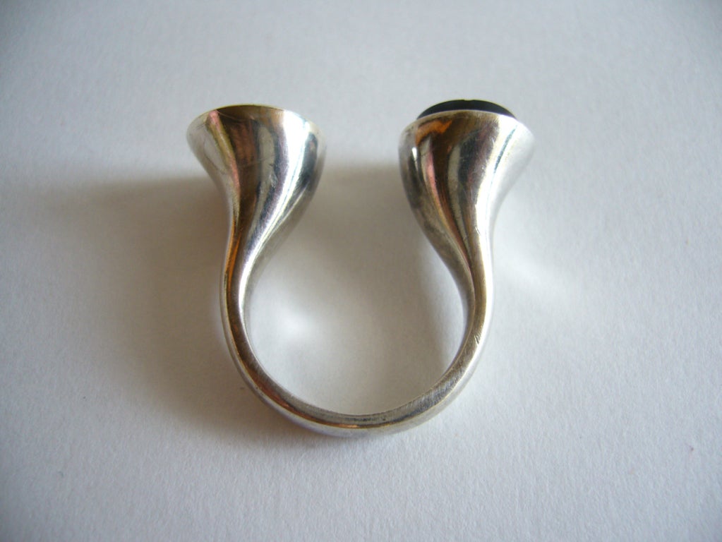 BENT GABRIELSEN for Georg Jensen Specrolite Ring In Good Condition In Palm Springs, CA